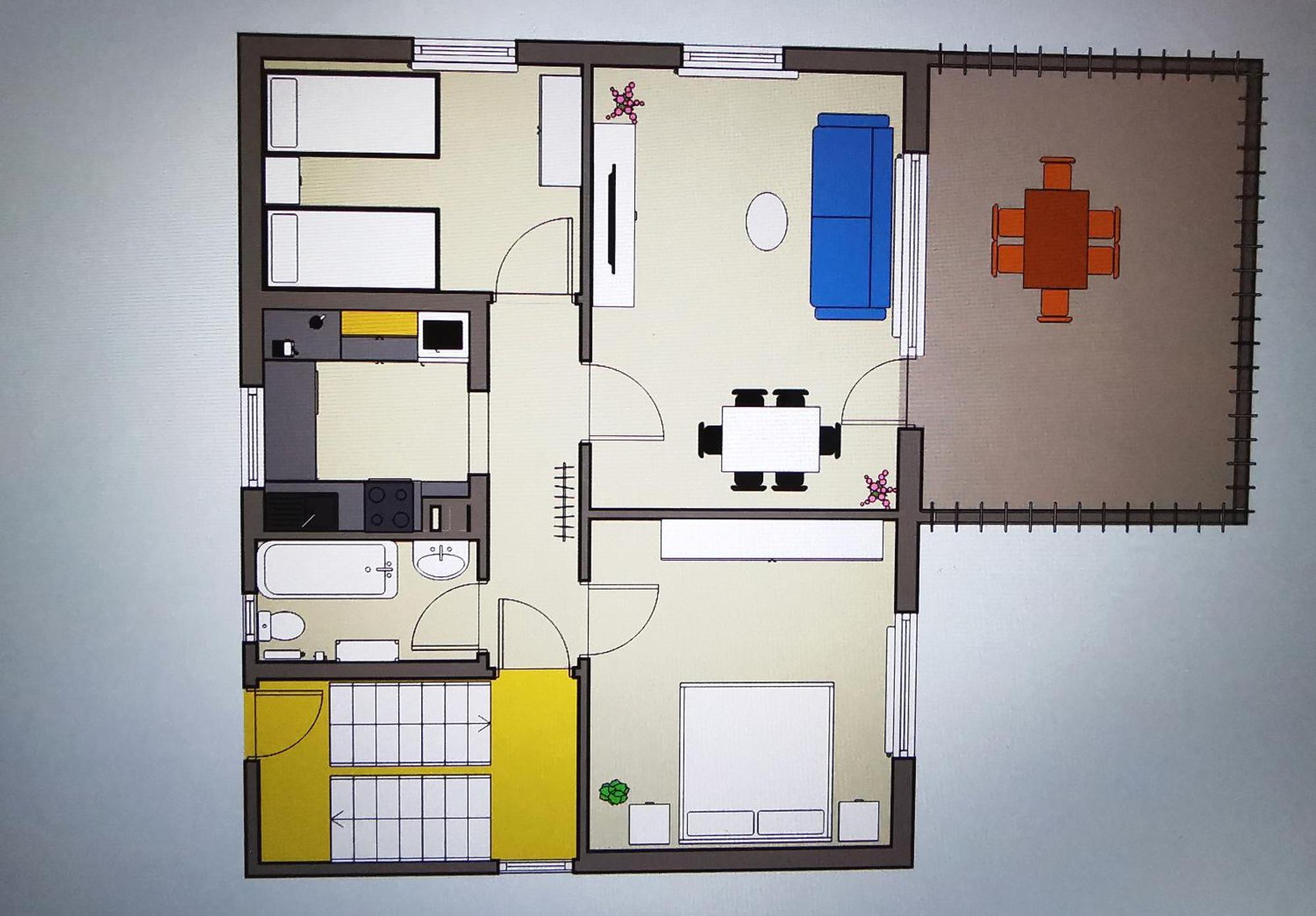 3 Zimmer-Apartment Mit Terrasse غرنباخ المظهر الخارجي الصورة